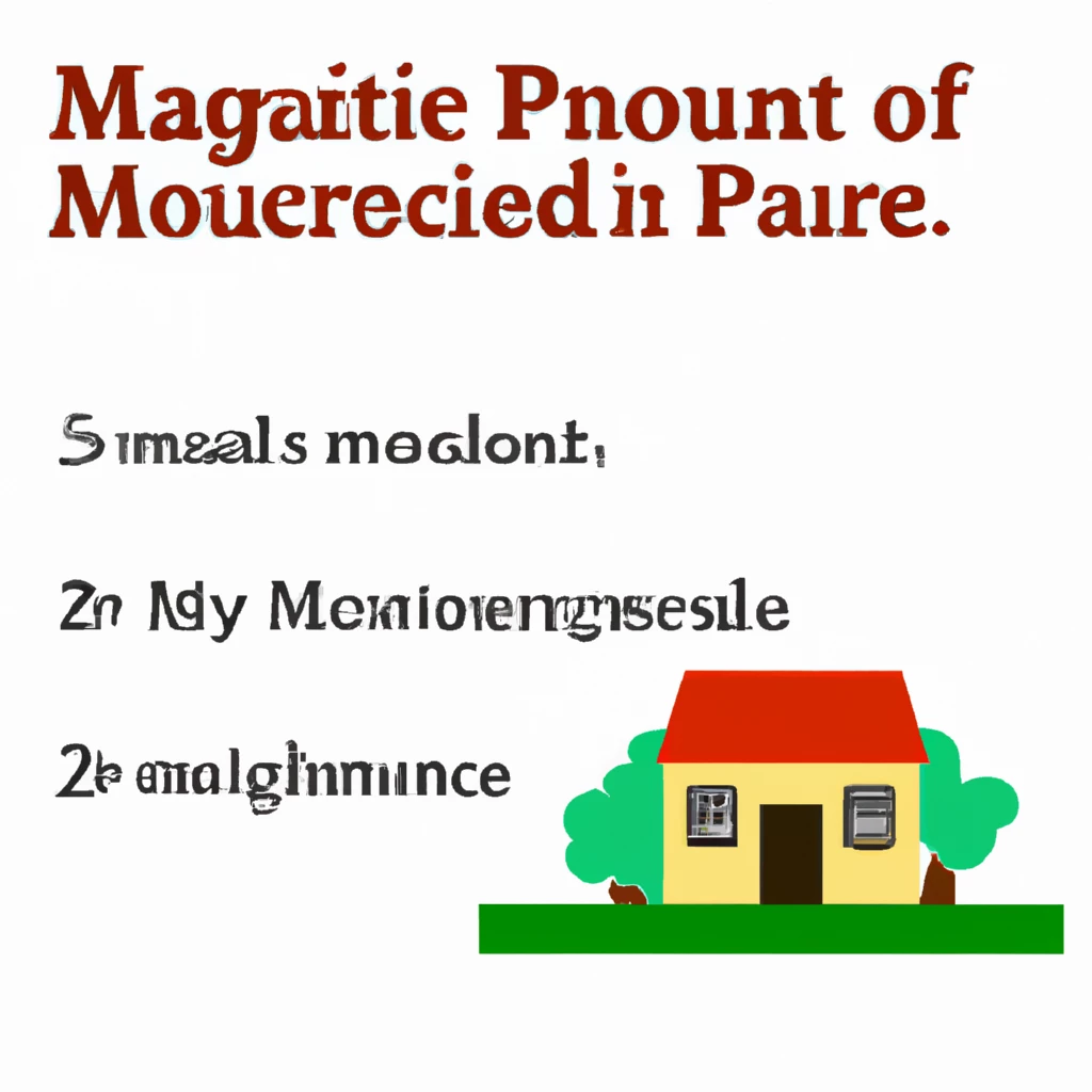 What amount of funds is required as a down payment for a mortgage?